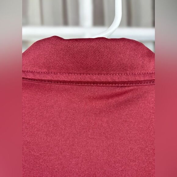 George Men’s Large Solid Maroon Activewear Short Sleeve Collared Polo Shirt •EUC - Picture 3 of 9